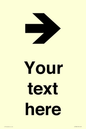IV7086: Custom Directional signage arrow right