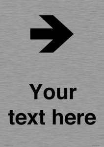 IV7086: Custom Directional signage arrow right