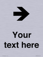 IV7086: Custom Directional signage arrow right