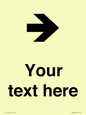 IV7086: Custom Directional signage arrow right