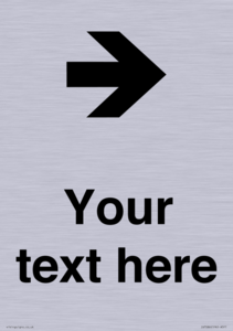 IV7086: Custom Directional signage arrow right