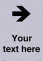 IV7086: Custom Directional signage arrow right