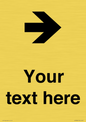 IV7086: Custom Directional signage arrow right