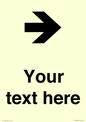 IV7086: Custom Directional signage arrow right