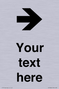 IV7086: Custom Directional signage arrow right