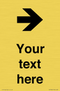 IV7086: Custom Directional signage arrow right