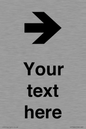 IV7086: Custom Directional signage arrow right