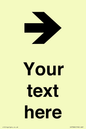 IV7086: Custom Directional signage arrow right