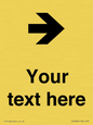 IV7086: Custom Directional signage arrow right