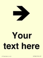 IV7086: Custom Directional signage arrow right