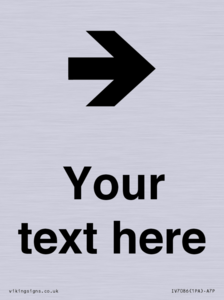 IV7086: Custom Directional signage arrow right