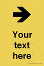 IV7086: Custom Directional signage arrow right