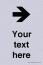 IV7086: Custom Directional signage arrow right