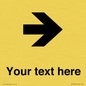 IV7086: Custom Directional signage arrow right