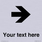 IV7086: Custom Directional signage arrow right