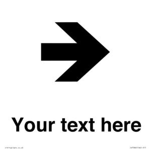 IV7086: Custom Directional signage arrow right
