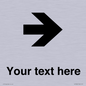 IV7086: Custom Directional signage arrow right