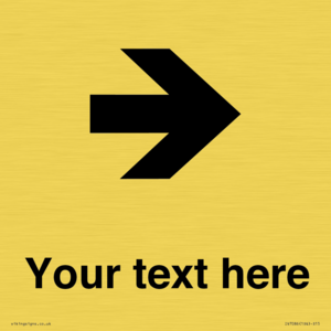 IV7086: Custom Directional signage arrow right