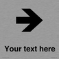 IV7086: Custom Directional signage arrow right
