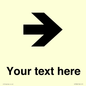IV7086: Custom Directional signage arrow right