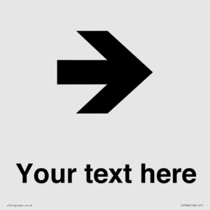 IV7086: Custom Directional signage arrow right