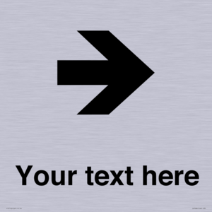 IV7086: Custom Directional signage arrow right
