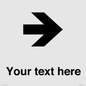 IV7086: Custom Directional signage arrow right