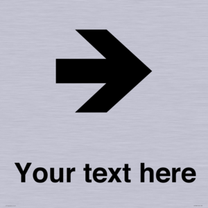 IV7086: Custom Directional signage arrow right