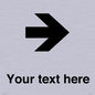 IV7086: Custom Directional signage arrow right