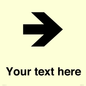 IV7086: Custom Directional signage arrow right