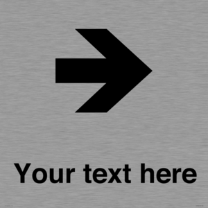 IV7086: Custom Directional signage arrow right