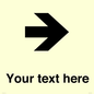 IV7086: Custom Directional signage arrow right