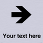 IV7086: Custom Directional signage arrow right