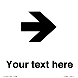 IV7086: Custom Directional signage arrow right