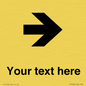 IV7086: Custom Directional signage arrow right
