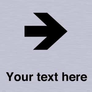 IV7086: Custom Directional signage arrow right