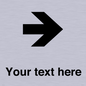 IV7086: Custom Directional signage arrow right