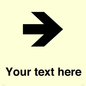 IV7086: Custom Directional signage arrow right