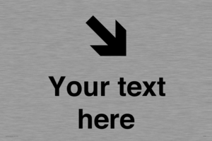 IV7087: Custom Directional signage arrow down right