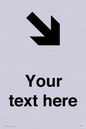 IV7087: Custom Directional signage arrow down right