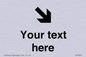 IV7087: Custom Directional signage arrow down right