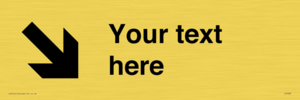 IV7087: Custom Directional signage arrow down right
