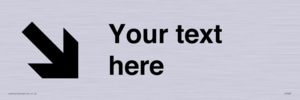 IV7087: Custom Directional signage arrow down right