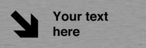IV7087: Custom Directional signage arrow down right