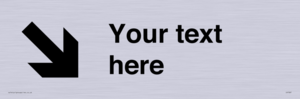 IV7087: Custom Directional signage arrow down right