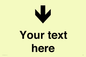 IV7088: Custom Directional signage arrow down