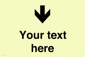 IV7088: Custom Directional signage arrow down