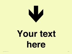 IV7088: Custom Directional signage arrow down