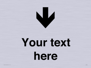 IV7088: Custom Directional signage arrow down