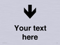 IV7088: Custom Directional signage arrow down